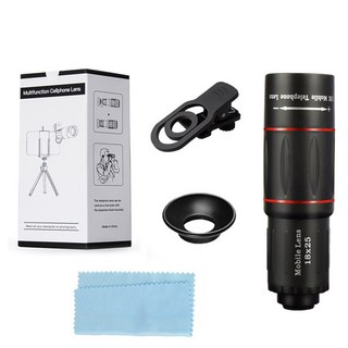휴대폰 줌 렌즈용 18X 카메라 아이폰 렌즈 망원, 1개, 18B Telescope Lens