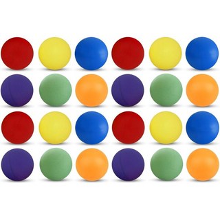 레크리에이션 품질별 1개 40mm 탁구공, Assorted, 24-Pack