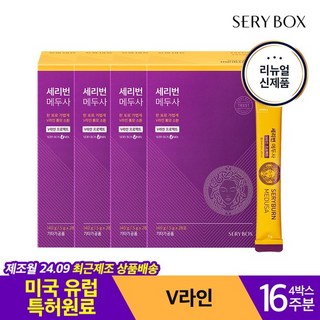 리뉴얼 세리번 메두사 4개월분(28포 x 4박스) V라인, 140g, 4개