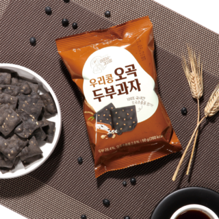 이장님 과자점 우리콩 오곡두부과자 50g 다이어트 사무실 아이 간식, 10개