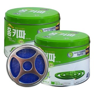 홈키파 디 모기향 내추럴 허브향 40개입 X 2개 + 모기향연소기