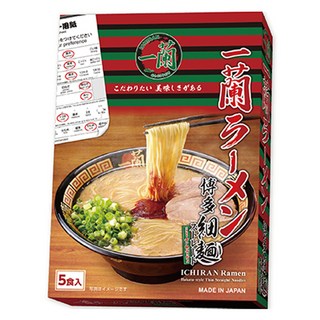 이치란 라멘 하카타 얇은 면 스트레이트, 5개