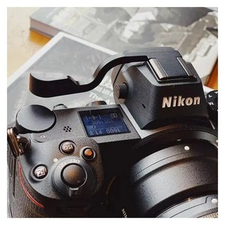 니콘 Z5 Z6 Z7 Z6II Z7II 용 알루미늄 합금 엄지 업 그립 브래킷 핫 슈 어댑터 카메라 액세서리, 1)Black, 1개