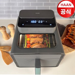 한경희생활과학 A6 한경희 한눈에 보이는 에어뷰 에어프라이어 6L 사각바스켓 HAF-B826 308925