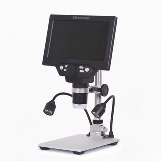 현미경 MICROSCOPE 1000 리프트 납땜용 디지털 마이크로스코프 충전현미경 고화질, 3 7인치 1200배/메탈홀더/듀얼램프/플러그인타입
