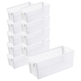 일이공팔 미니멀 다용도 수납 바스켓 10p, 화이트, 10개