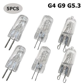 샹들리에 스포트라이트용 미니 할로겐 램프 흰색 전구 개로트, 1개, 6. G5.3 35W 220V