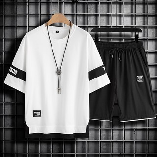 NEW 남자 트레이닝세트/여름 투피스세트/남자 데일리 반팔 반바지 세트/남자 트레이닝복세트/남성 츄리닝세트/빅사이즈 상하세트/XL-5XL