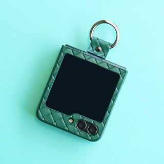 클레뷰 Z플립 핑거링 위빙 가죽 휴대폰 케이스 z플립5명품케이스 클레뷰 Z플립 핑거링 위빙 가죽 휴대폰 케이스 z플립5명품케이스