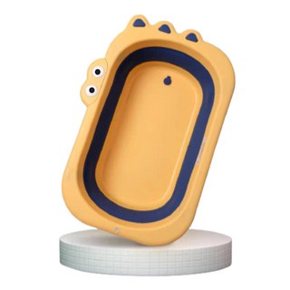 유베코 디럭스 접이식 아기욕조 소형 옐로우, 유베코 디럭스 접이식 아기욕조, 소형, 옐로우