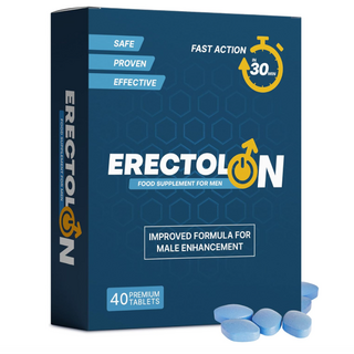 HUMAKellc [영국] 남성용 Erectolon 울트라 블루 성장력 강력한 남성 발기 성능 강화 에너지 지원 장시간 체력 활력 위한 보충제, 1개, 40정