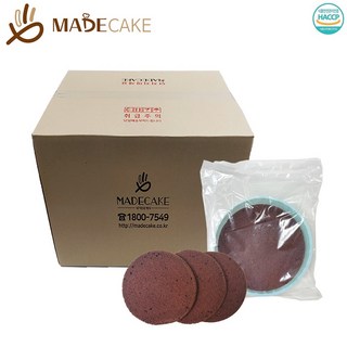 초코 3호 케이크 시트 1BOX 케익 수제 만들기 재료 베이킹 체험 실습 카스테라, 410g, 16개