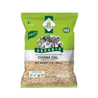 차나 달 스플릿 - 스플릿 벵골 렌틸콩 - 스플릿 벵골 그램, 24 Mantra Organic 렌틸콩 렌즈콩 유기농, 1개