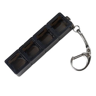 Gateron Keychain 스위치를위한 기계식 키보드 샘플러 원활한 테스트 도구, 검은 ~ 4 홀