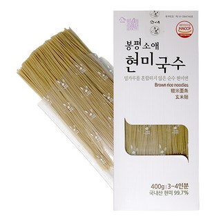 소애 현미국수 국내산 밀가루가 들어가지 않은 순곡물면, 400g, 2개