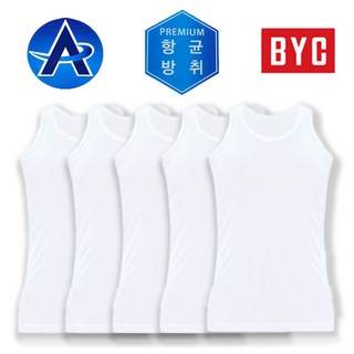 BYC 쾌적 상쾌 남성 항균에어로쉬 런닝 5매