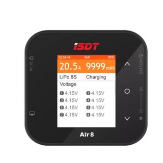 ISDT Air8 BattAir 500W 20A 15W 고전력 스마트 배터리 밸런스 충전기 1-8S LiFe Lion LiPo ULiHV NiMH Pb, 1개