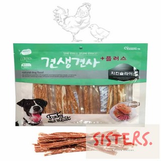 삼초인 치킨슬라이스 300G 강아지치킨육포 상세 정보
