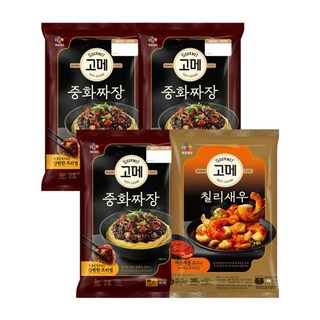 CJ고메 중화짜장 760gx3+고메 바삭탱글한 칠리새우 300g