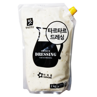 아워홈 행복한 맛남 타르타르 드레싱 2kg 2봉, 1개