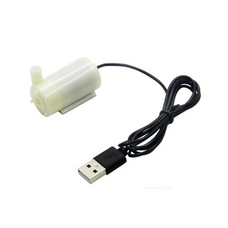 진공펌프 초저소음 USB 수경 재배 공예 분수 미니호환 펌프 5V 저전압 소형 워터, 02 HORIZONTAL WHITE, 1개