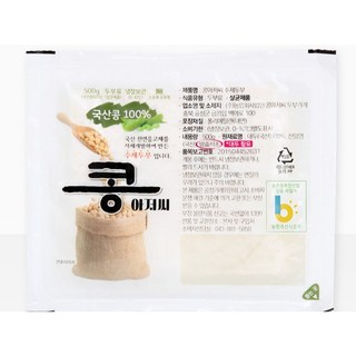 콩아저씨 수제두부 (국산콩100%) 생식 부침 찌개 겸용 전통 수제두부, 10개, 500g