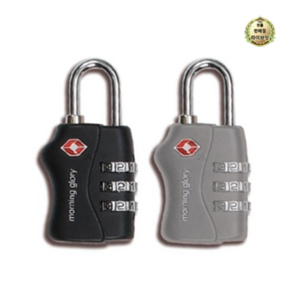 설래임 모닝글로리 여행 캐리어 비밀번호 8000 TSA 3다이얼 자물쇠, 1개