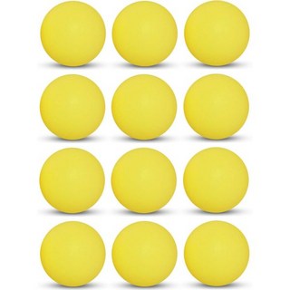 레크리에이션 품질별 1개 40mm 탁구공, Yellow, 12-Pack