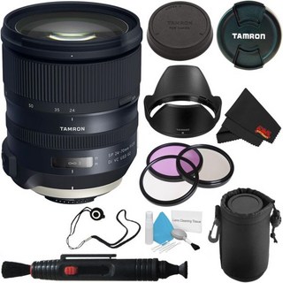 렌즈캡 전용 카메라 정품 니콘 F국제 모델용 6Ave Tamron SP 2470mm f2.8 Di VC USD G2 렌즈 82mm 3피스 필터 키트 디럭스 파우치 클리닝 캡 키