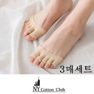 NY cotton club 오픈토우캡 발가락양말 3매