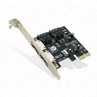 넥시 SATA3 ESATA 2P PCI Express 확장카드 데스크탑용 NX-316