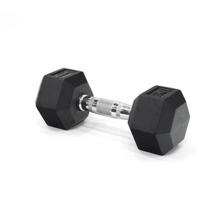 고무육각 덤벨 아령 8kg