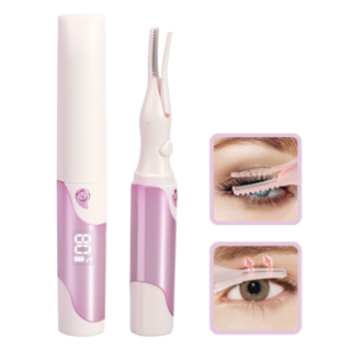 4단계 온도 히팅 뷰러 감온변색 속눈썹 고데기 C타입 충전식, 핑크-Pink