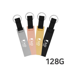 누적판매 40만개 TKR 정품 메탈소재 USB, 3. 키링형 T21-, 128GB, 골드