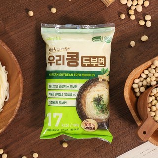 우리콩 두부로만 만든 두부면 국내산 대두 소스증정 건강한 한끼, 10개, 180g