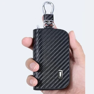 쿠쿠스토어 탄소 섬유 패턴 가죽 자동차 키 케이스 지퍼 커버 BESTUNE T99 NAT T77 T55 B70 M9 T33 액세서, 01 WHITE