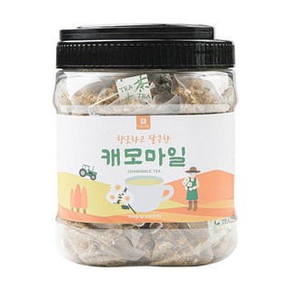 [미세플라스틱 없는 생분해필터] 미담식품 캐모마일 차 삼각티백, 1개, 100개입, 1g