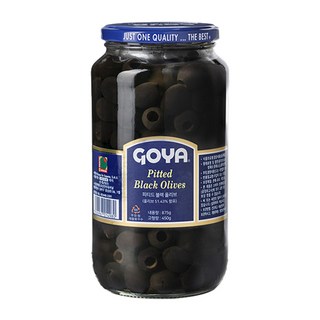 고야 대용량 피티드 블랙 올리브, 875g, 1개