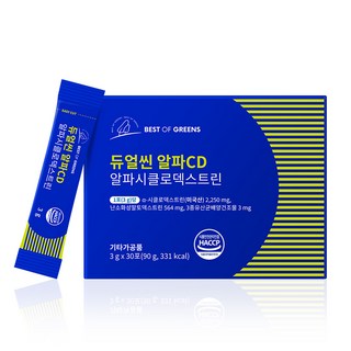 베스트오브그린 듀얼씬 알파CD 알파시클로덱스트린, 1박스, 30회분