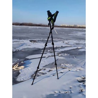 초경량 접이식 카본 등산스틱 5단 휴대용 아웃도어 캠핑 등산용품 튼튼한 외부 장치 여행용 경량 지팡이 노르딕 워킹 최적화, 1개, 3K 순탄소 170g 조절형