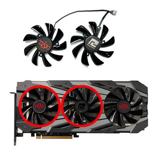 POWERCOLOR Radeon RX5700 5700XT 용 붉은 악마 그래픽 카드 호환 FanFD8015U12D 85mm, 02 2FAN