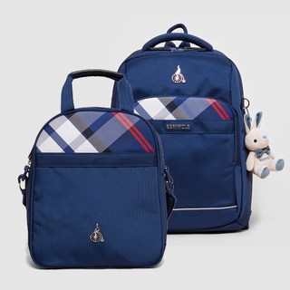 [BEANPOLE KIDS] 빈폴 키즈 코어 체크 책가방+보조가방 SET 세트 (BI21D4U02_+ BI21D4U12_) 빈폴키즈책가방