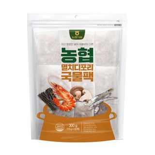 농협 다시팩 육수팩 천연조미료 멸치디포리국물팩(15gX20), 농협 다시팩 육수팩 천연조미료 멸치디포리국물팩(15gX, 15g, 20개