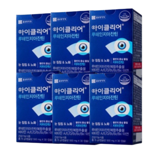 종근당 루테인 뉴테인 아이클리어 1부터-12개월분량 황반밀도 도움 눈영양제추천 국민브랜드종근당건강 코스트코 인기영양제 루테인지아잔틴추천 파는곳 대용량 고함량영양제, 30정, 6개