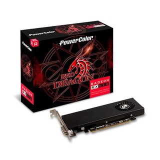 PowerColor Red Dragon AMD Radeon RX 550 4GB GDDR5 로우 프로파일 그래픽 카드