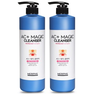 메르필 바디여드름/등드름개선/허가받은 AC+매직바디워시 베이비코튼향, 500g, 2개