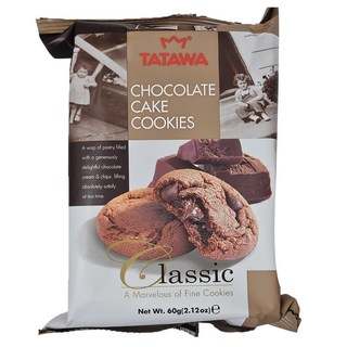 타타와 초콜릿 쿠키 1box (60g ), 60g, 24개
