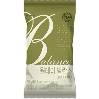 [산과들에] 원데이발란스그린 / 하루 한줌 견과 견과류, 20g, 100개