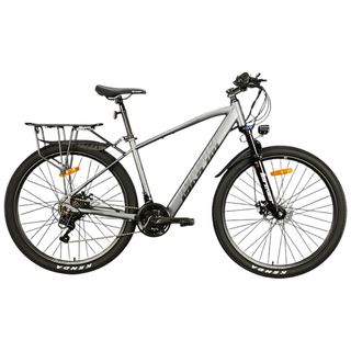 트레일블레이즈 프리미엄 포에버 MTB 전기 자전거 로드 싸이클 출퇴근 성인 고출력 PAS, 스카이 그레이, 경량스틸