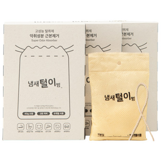 냄새털이범 6개월 사용하는 초강력 탈취제, 40g, 3개